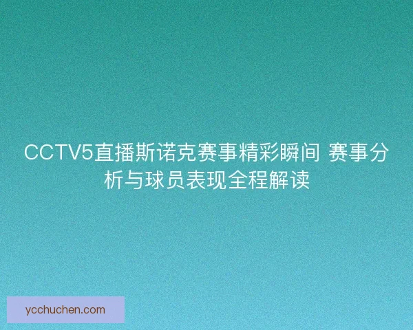 CCTV5直播斯诺克赛事精彩瞬间 赛事分析与球员表现全程解读 CCTV5直播斯诺克赛事精彩瞬间 赛事分析与球员表现全程解读